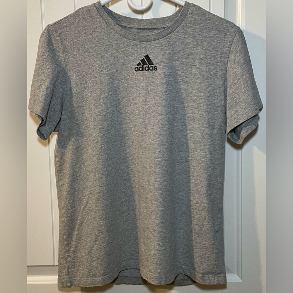 Adidas Short Sleeve Tee with Black Logo - Picture 1 of 4